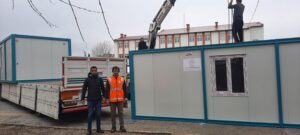 Deprem Bölgesine Konteyner Desteği