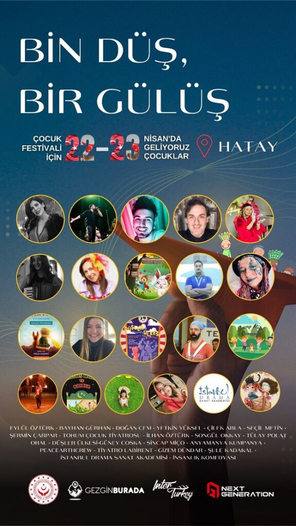 HATAY’DA “BİN DÜŞ BİR GÜLÜŞ” ÇOCUK FESTİVALİ