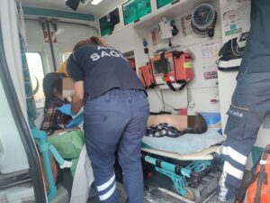 Sulama kanalına düşen 3 kardeş kurtarıldı
