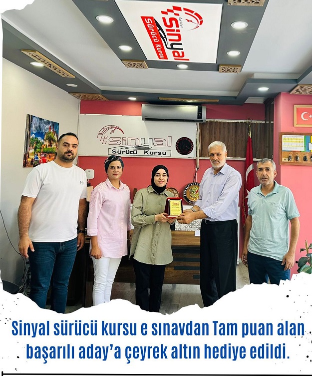 SİNYAL SÜRÜCÜ KURSU ÖDÜLLENDİRDİ