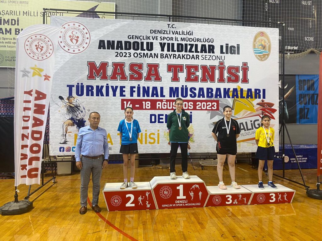 MASA TENİSİNDE ÜÇÜNCÜ OLDUK