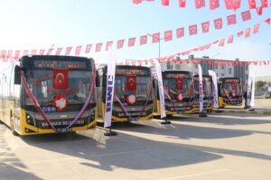5 YENİ OTOBÜS HİZMETTE
