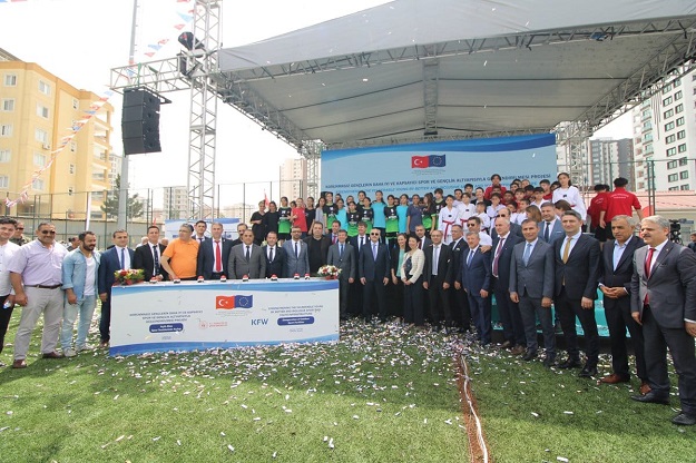 AB FRIT SAHASININ AÇILIŞI YAPILDI