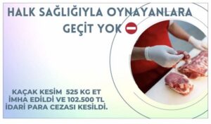 VALİLİK KAÇAK ET KESİMİNE GÖZ AÇTIRMIYOR