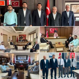 HÜDA PAR Antalya’nın 5 Merkez İlçe kaymakamını ziyaret etti