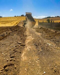 Karayün köyüne stabilize yol