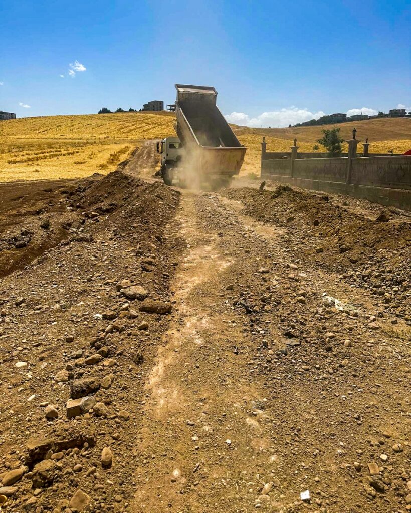Karayün köyüne stabilize yol