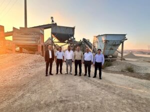 Başkan Şansi’den Kum Kırma Eleme Tesisine Ziyaret