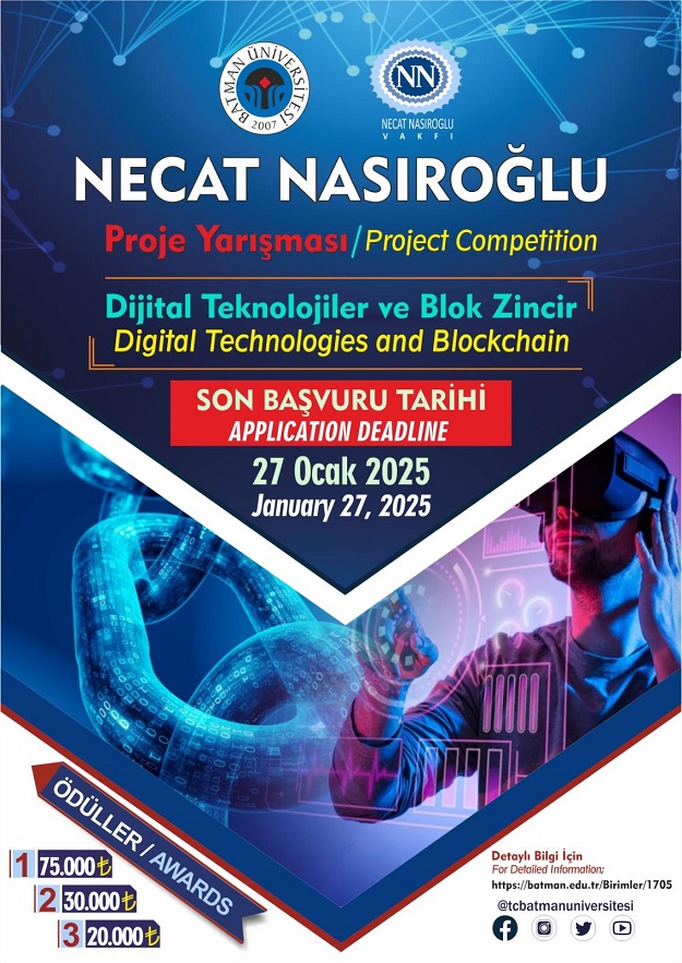 NECAT NASIROĞLU PROJE YARIŞMASINA BAŞVURULAR DEVAM EDİYOR