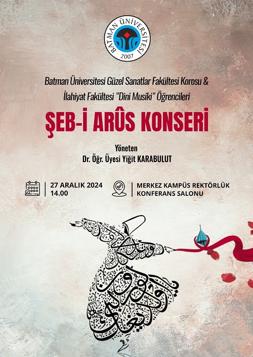 ÜNİVERSİTEDE ŞEB-İ ARUS GECESİ DÜZENLENİYOR