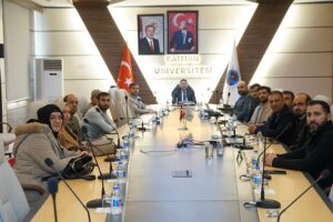 REKTÖR DEMİR, ÖĞRETİM ELEMANLARIYLA BİR ARAYA GELDİ…