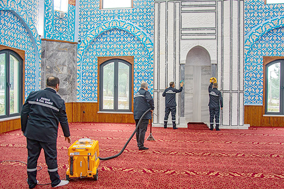 448 CAMİ TEMİZLENDİ