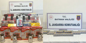 HASANKEYF’TE KAÇAK ÜRÜNLER ELE GEÇİRİLDİ