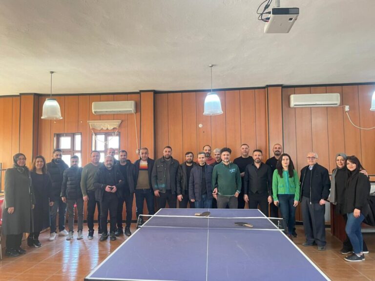 Masa tenisinde yarıştılar