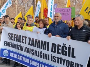 Memur zammını protesto ettiler