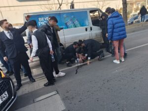 Yaya geçidinde feci kaza