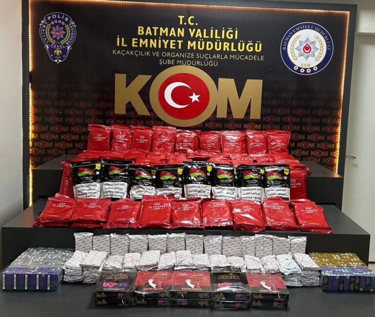174 Kilo kaçak tütün ele geçirildi