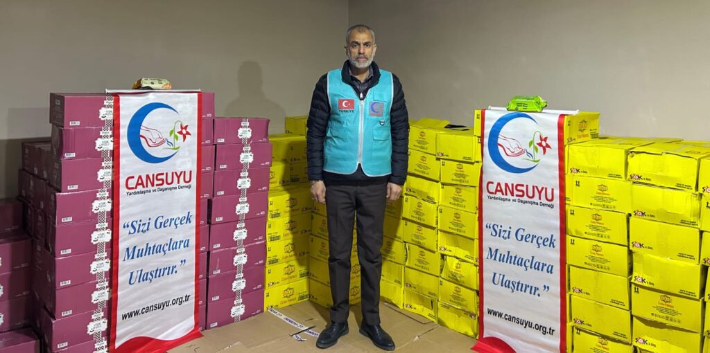 250 Aileye yardım kolisi ulaştırdılar