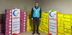 250 Aileye yardım kolisi ulaştırdılar