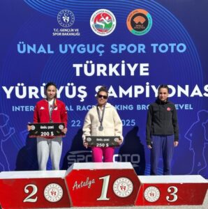 Milli atlet, Türkiye ikincisi oldu