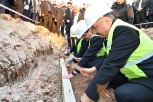 Trafo merkezinin temelini attılar