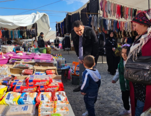 KAYMAKAM İMRAK, PAZARDA ESNAFLA BULUŞTU