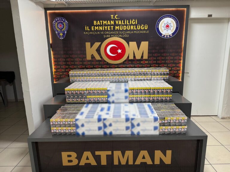 5380 paket kaçak sigara ele geçirildi