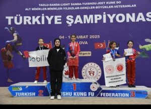 MİNİK WUSHU’CULARIMIZDAN 4 TÜRKİYE DERECESİ…