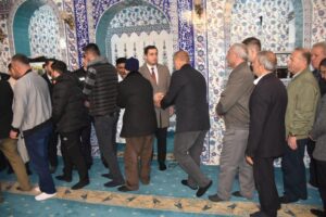 Kaymakam Başar, vatandaşlarla bayramlaştı