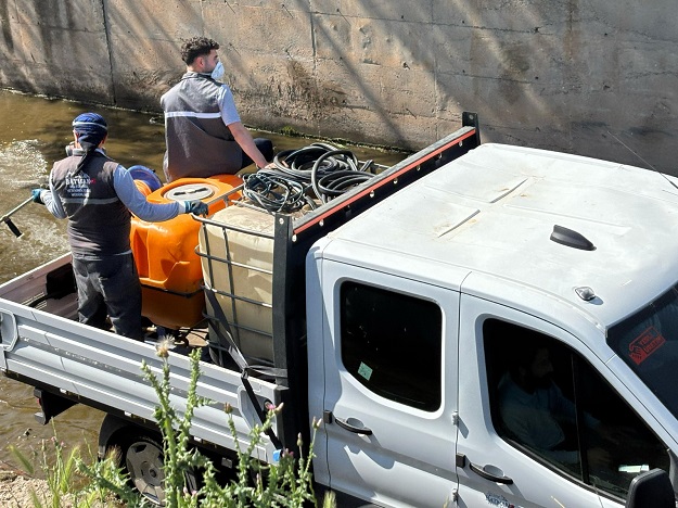 BELEDİYE  HALK  VE  ÇEVRE SAĞLIĞI İÇİN GENEL İLAÇLAMAYA BAŞLADI
