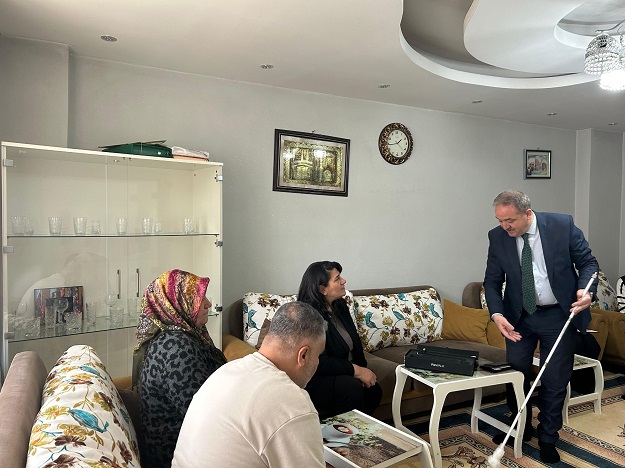 Görme engelli gaziye akıllı baston desteği…
