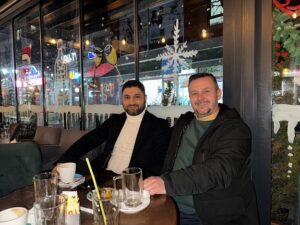 BAŞKAN EROL, MAKEDONYA BAKANIYLA GÖRÜŞTÜ