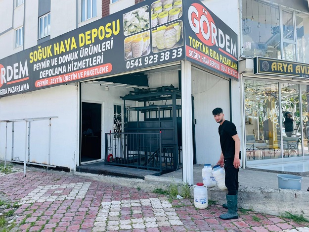 “PEYNİRLER GÖRDEM SOĞUK HAVA DEPOSUNDA GÜVENDE”