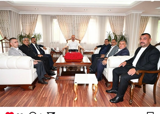 VALİ CANALP’TAN MUHTARLARA OFİS VE KONTEYNIR MÜJDESİ