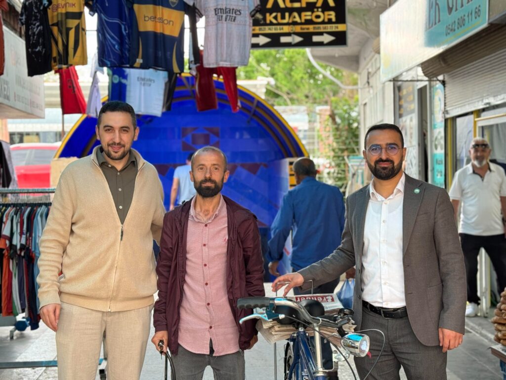 BİSİKLETİ ÇALINAN YURTSEVER’E HÜDA PAR SAHİP ÇIKTI