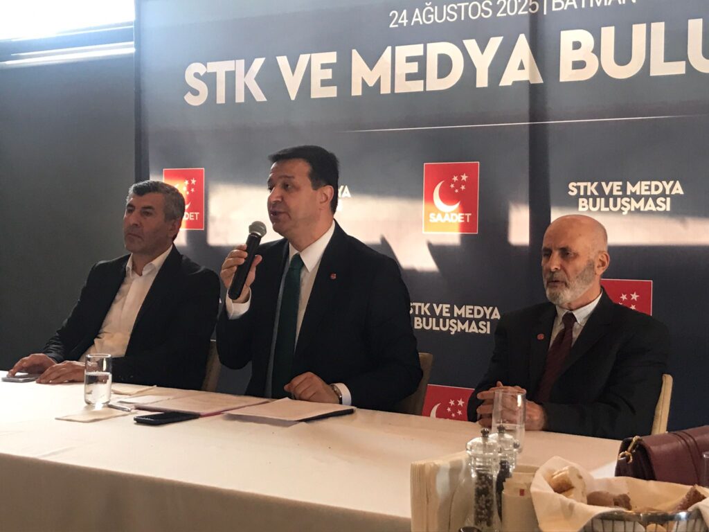 ARIKAN BATMAN’DA KONUŞTU: “ÇÖZÜMÜN ADRESİ SAADET PARTİSİ’DİR”