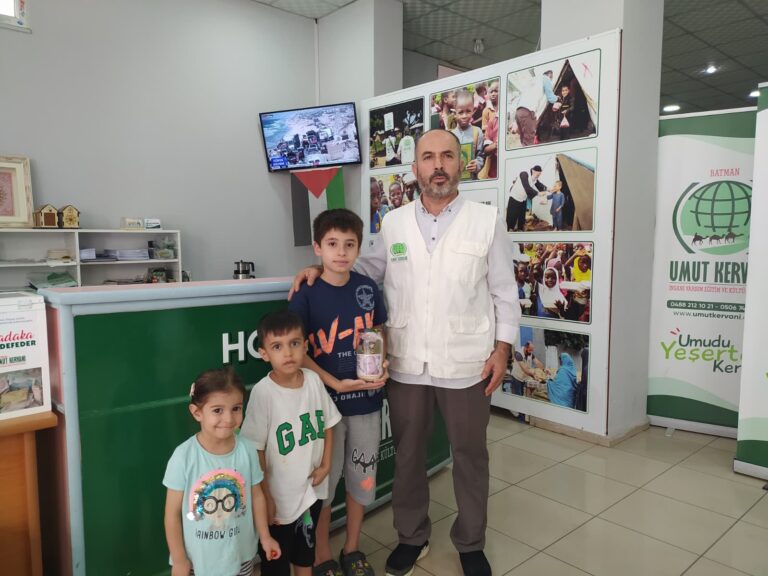 Çocuklardan Gazze’ye Anlamlı Destek