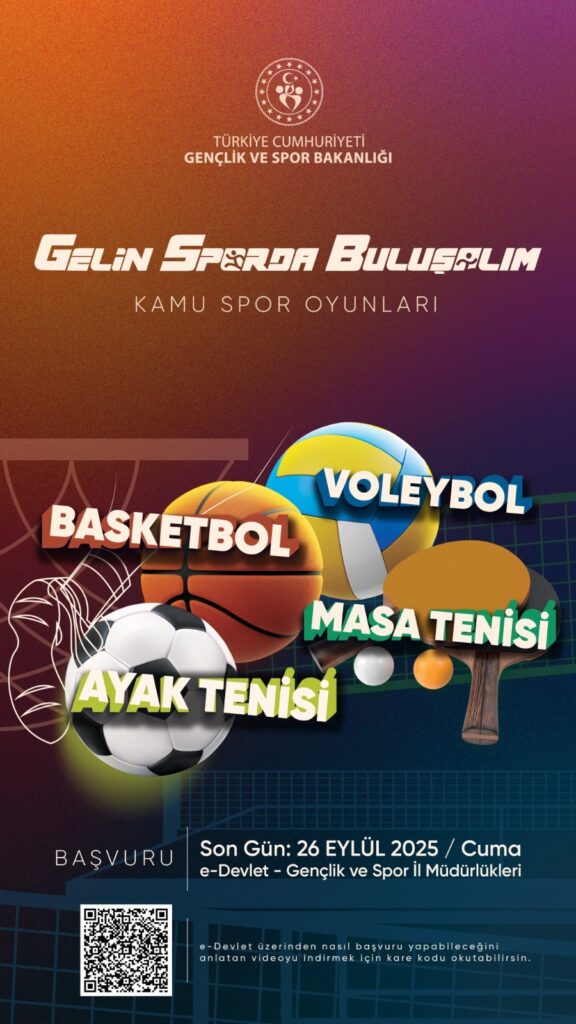 “GELİN SPORDA BULUŞALIM” KAMU SPOR OYUNLARI BAŞLIYOR!