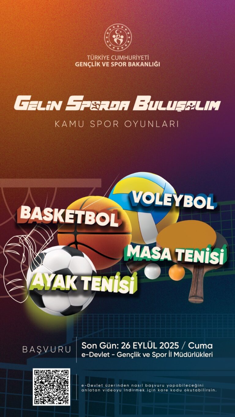 “GELİN SPORDA BULUŞALIM” KAMU SPOR OYUNLARI BAŞLIYOR!