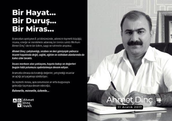 Ahmet Dinç Vefatının Yıl Dönümünde Anıldı