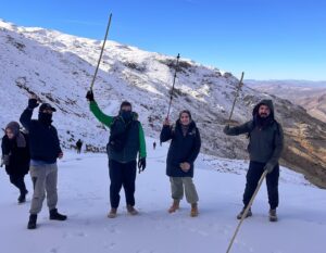 Harrut Yaylası’na Karlı Yolda 4 Saatlik Tırmanış
