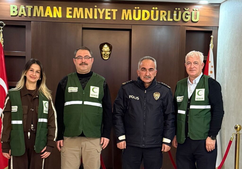 Batman Yeşilay’dan Emniyet Müdürü Kaba’ya Teşekkür Ziyareti