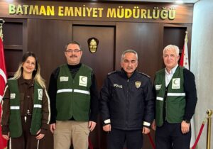 Batman Yeşilay’dan Emniyet Müdürü Kaba’ya Teşekkür Ziyareti