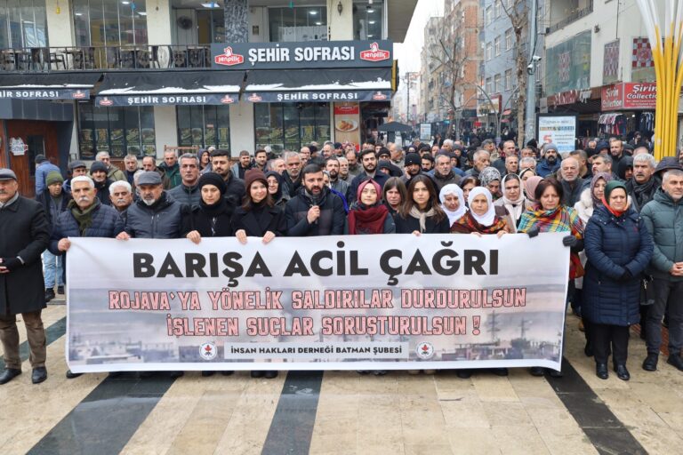 İHD’den Rojava İçin Barış Çağrısı