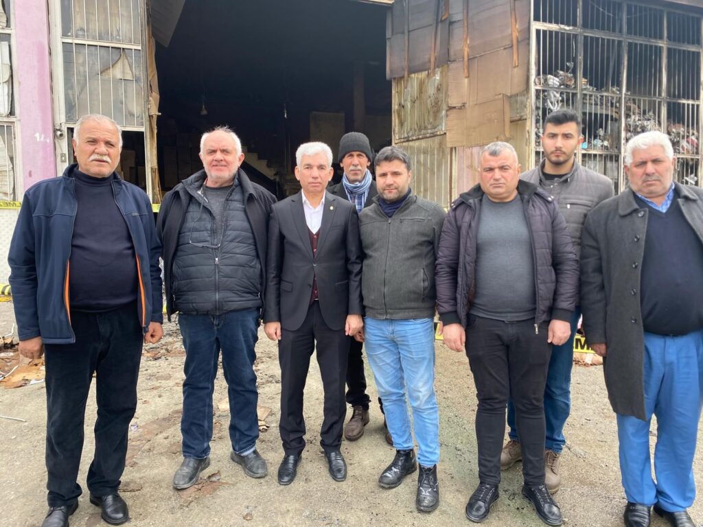Yangın Mağduru Esnafa Destek Ziyareti